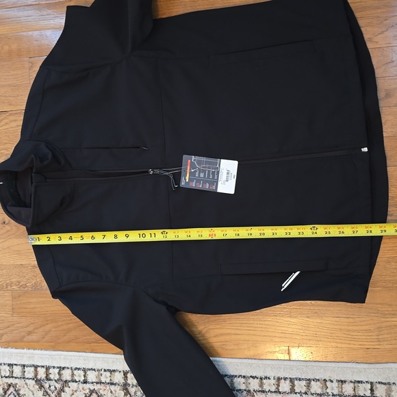 ST. JOHN'S BAY BRAND MEN'S BLACK FRONT ZIPPERED JACKET COAT SIZE XL - Picture 14 of 16